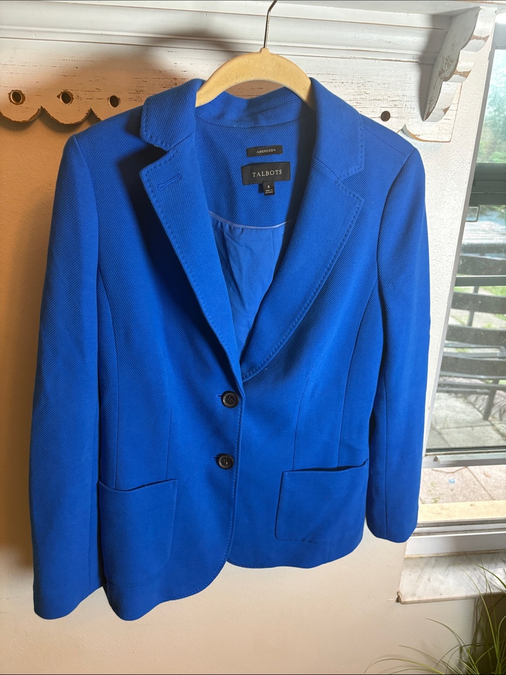 Talbots Bright Blue Women's Tailored Blazer